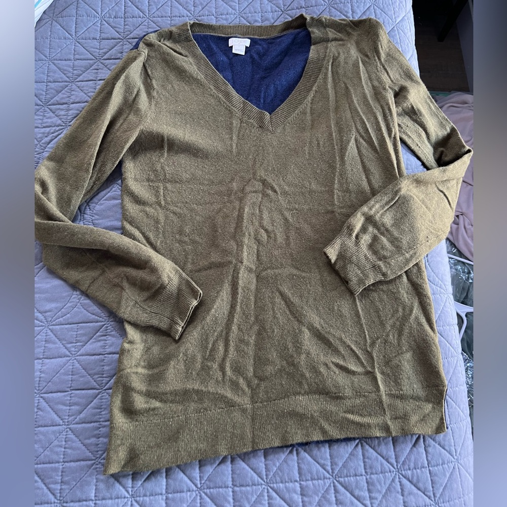 J Crew Merino Wool Blend Sweater Size S